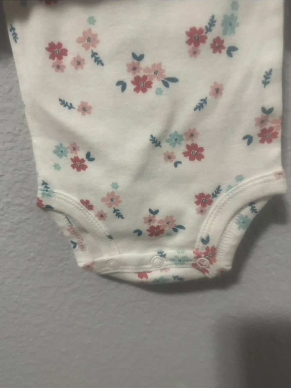 Carter's Mint Green Polka Dot One-Piece with Red Strawberry Graphic